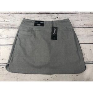 NWT Women's Walter Hagen P11 Heather Grey 17" Sculpt Skort Size Large